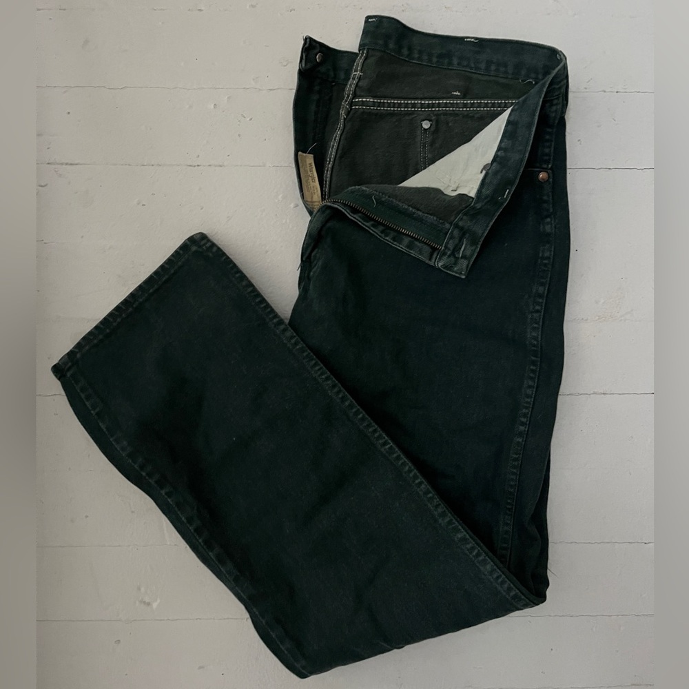 Vintage 80s Wrangler Forest Green Jeans Size: 36x34
